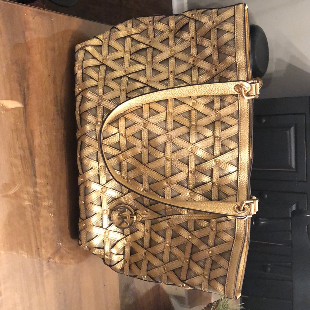 Michael Kors Gold Tote